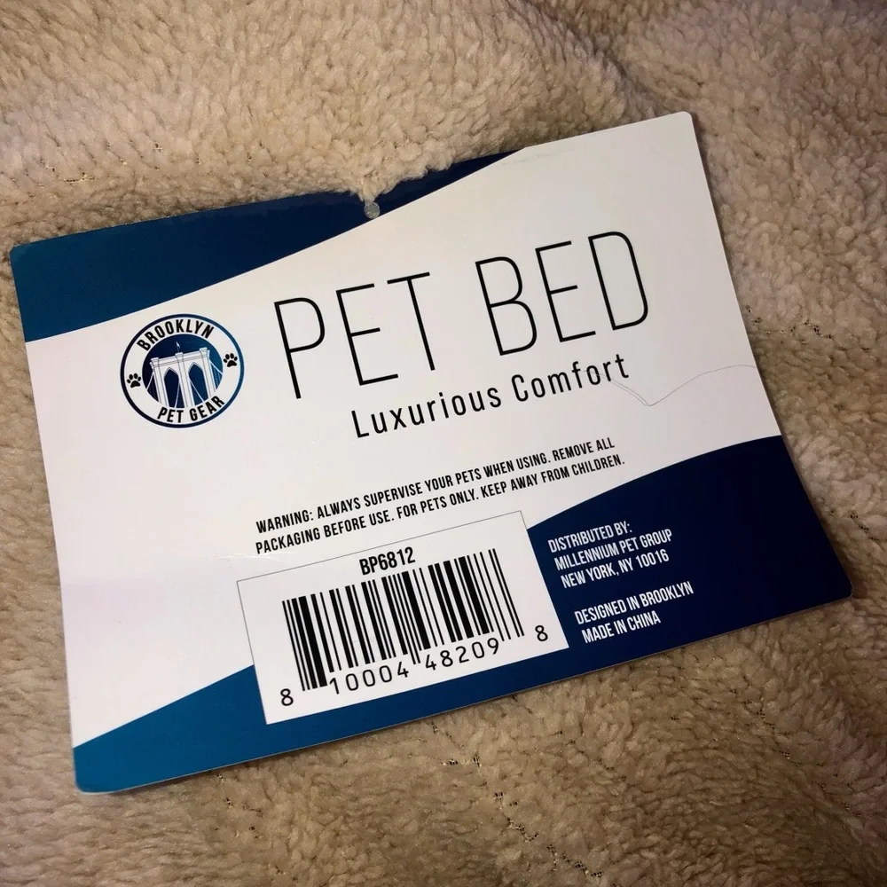 Brooklyn Pet Gear Pet Bed Luxurious Comfort